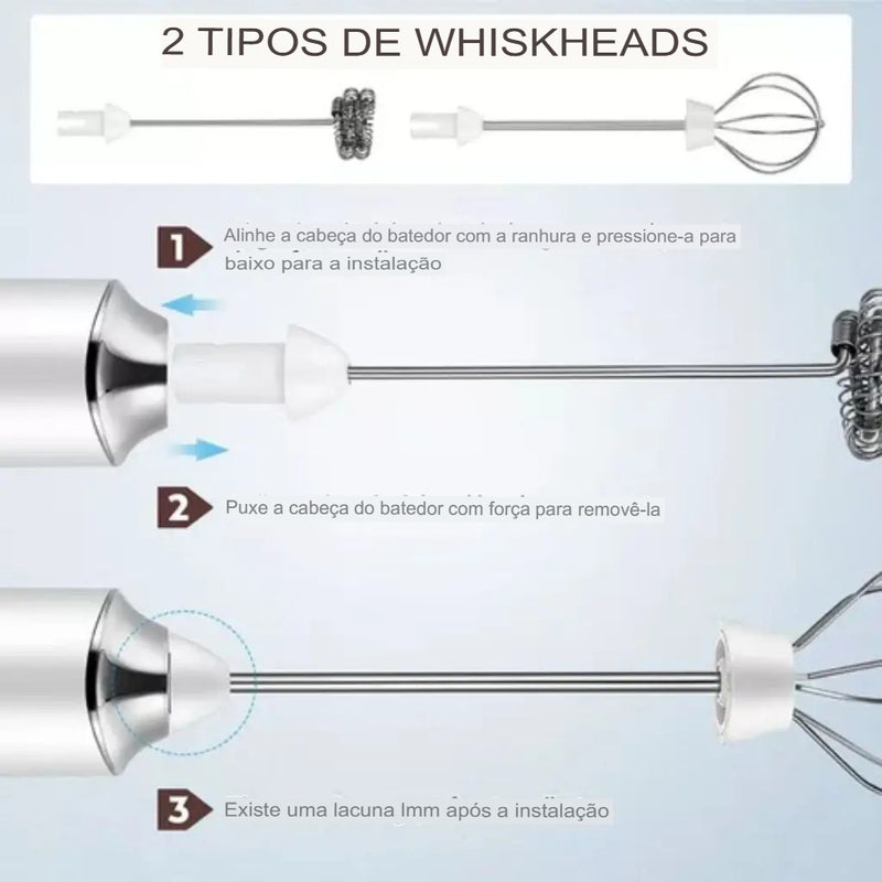 2 em 1 Misturador Elétrico Batedor para Receitas