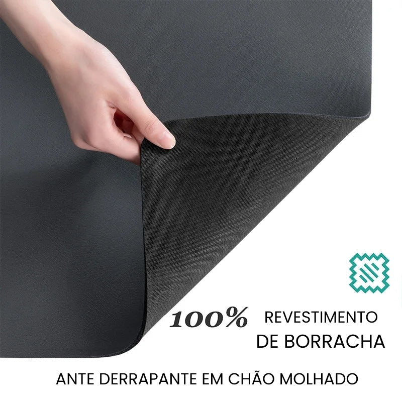 Tapete Super absorvente antiderrapante para secagem rápida de louça