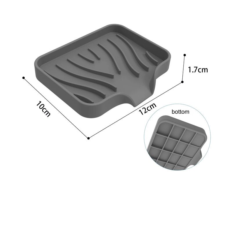 Saboneteira de Drenagem de Silicone -Suporte de Sabonete Antiderrapante